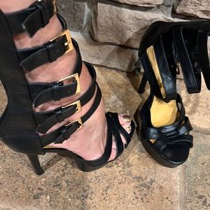 Shoe Republic LA strapped gladiator buckled stiletto size 7